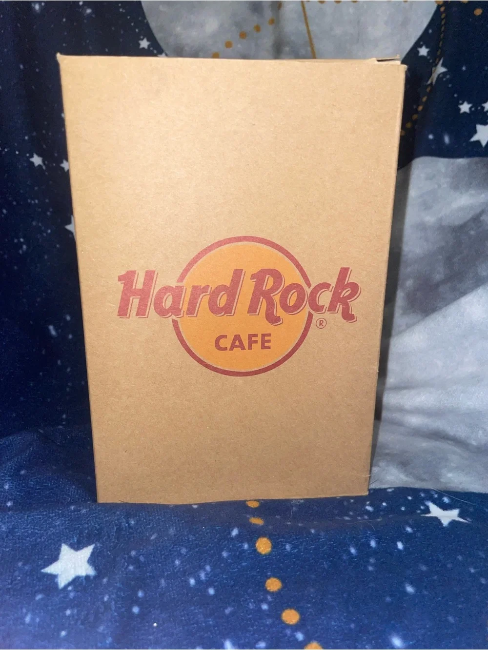 Hard Rock Cafe Clear Margarita Glass with Red & Gold Logo